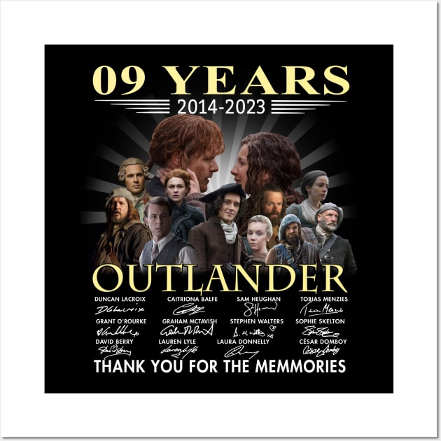 08 Years 2022 Outlander Anniversary Thank You For The Memories Movie Film Wall Art by devanpm